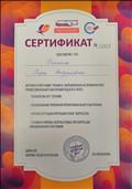 Сертификат изучения программы тренинга, направленной на профилактику профессионального выгорания педагога.